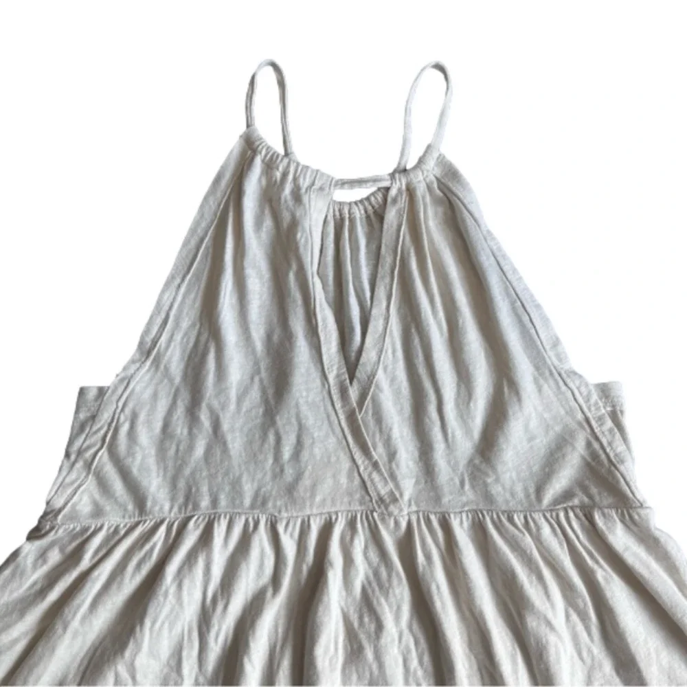 American Eagle Sleeveless Keyhole Chic Tank Top Womens Beige Size XS